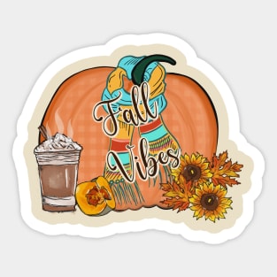 Fall Vibes Pumpkin Season Sticker